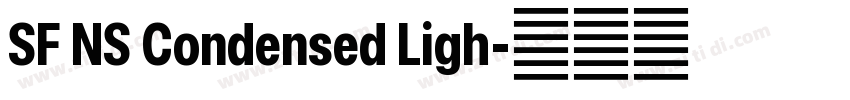 SF NS Condensed Ligh字体转换